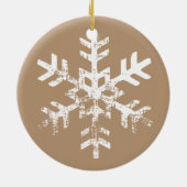 Ornement de Noël en forme de flocon de neige avec (Dos)