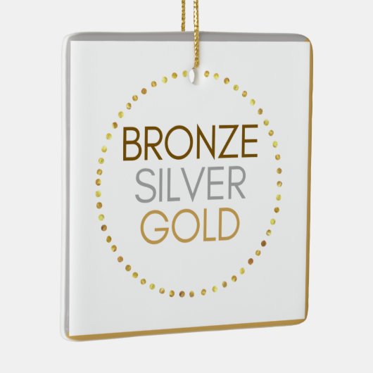 Ornement de Noël en métal triple scout (Droite)