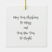 Ornement de Noël en or rose (Dos)