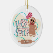 Ornement de Noël en pain d'épices personnalisé (Droite)