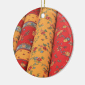 Ornement de Noël en textile provençal (Gauche)