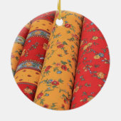 Ornement de Noël en textile provençal (Dos)