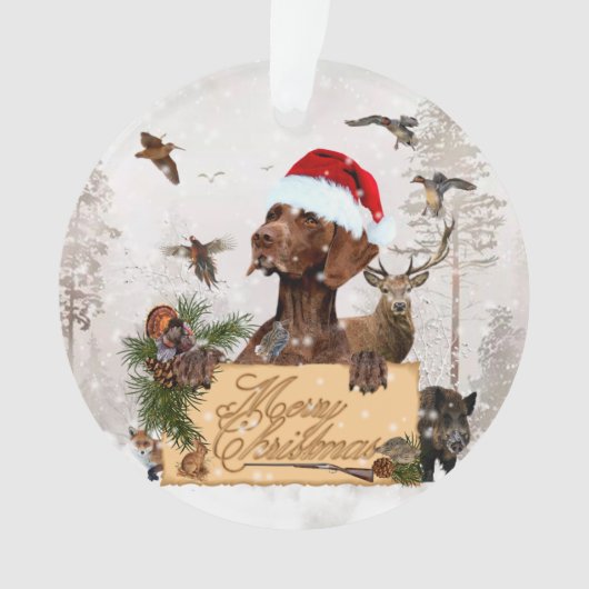 Ornement de Noël en verre Gsp (devant)