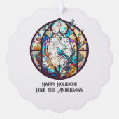 Ornement de Noël en verre tendu (Recto)