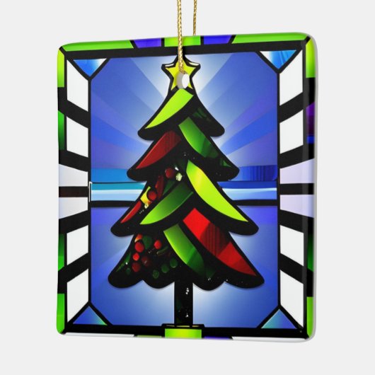 Ornement de Noël en verre tendu (Gauche)