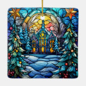 Ornement de Noël en verre tendu (Dos)