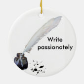 Ornement de Noël Encre et Quill (Dos)