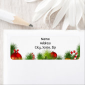 Ornement de Noël et Étiquette de verdure (En situation)