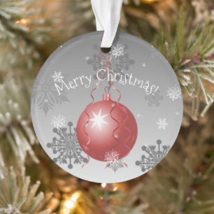 Ornement de Noël Fancy Rouge