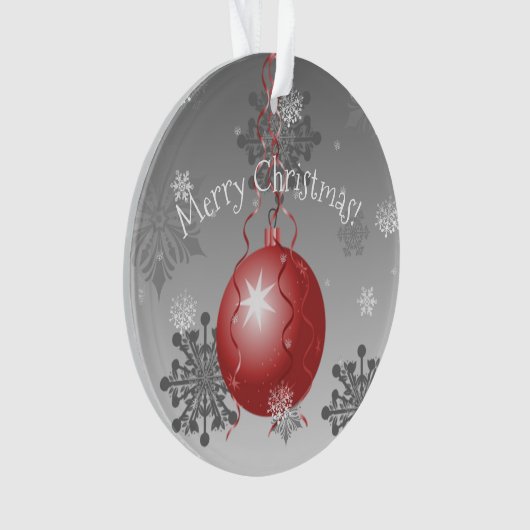 Ornement de Noël Fancy Rouge (devant)