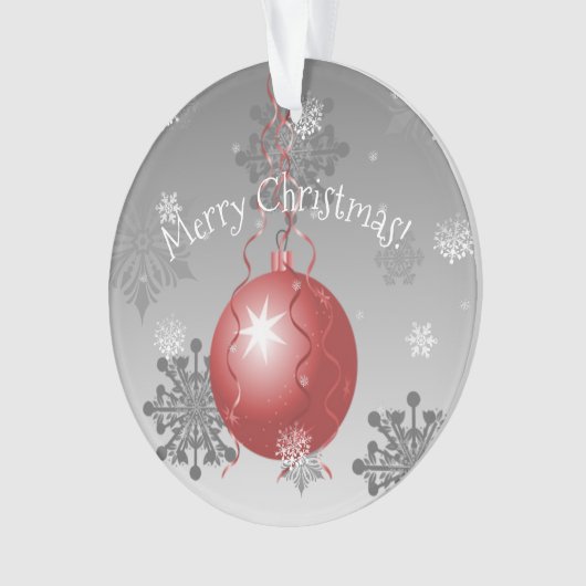 Ornement de Noël Fancy Rouge (devant)