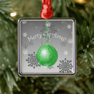 Ornement de Noël fantaisie verte