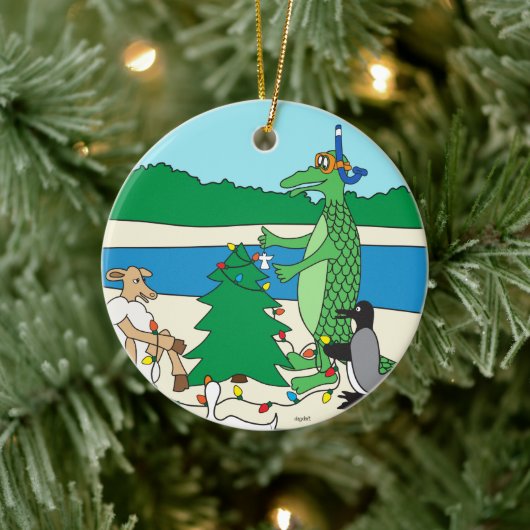 Ornement de Noël fantaisiste de plage (Arbre)
