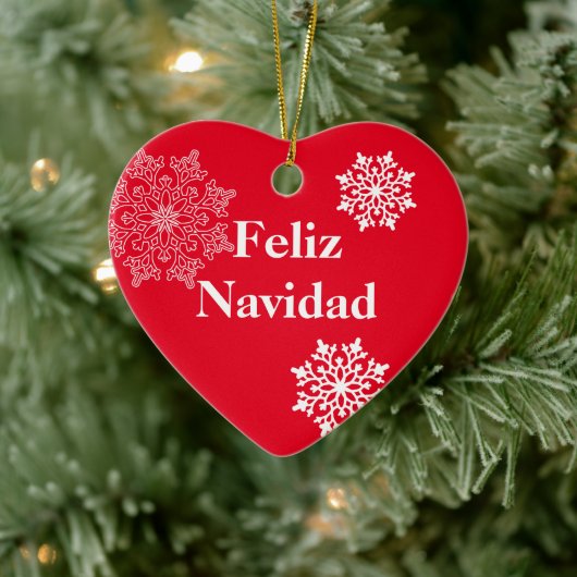 Ornement de Noël Feliz Navidad (Arbre)