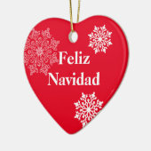 Ornement de Noël Feliz Navidad (Gauche)