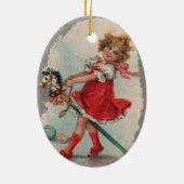 Ornement de Noël féminin et primé (Dos)