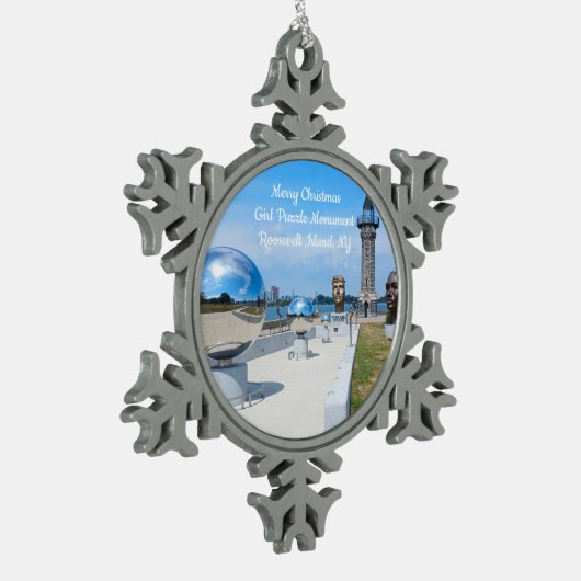 Ornement de Noël Fille Puzzle Lun. (Gauche)