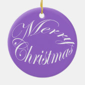 Ornement de Noël Fleur sauvage violet (Dos)