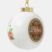 Ornement de Noël floral persan (Gauche)