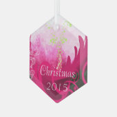 Ornement de Noël Fuchsia Calla Lily (Avant gauche)