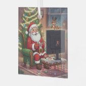 Ornement de Noël gamer Santa (Avant gauche)
