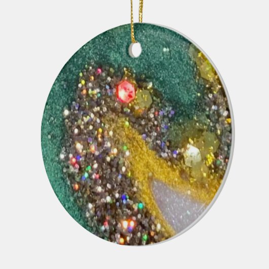 Ornement de Noël Géode (Gauche)