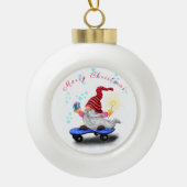 Ornement de Noël Gnome mignon (Devant)