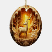 Ornement de Noël Gold Deer (Droite)