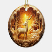 Ornement de Noël Gold Deer (Gauche)
