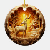 Ornement de Noël Gold Deer (Dos)