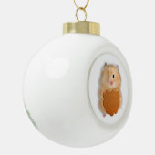 ornement de Noël, hamster avec biscuit (Gauche)