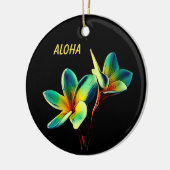 Ornement de Noël Hawaiian Stunning Plumeria (Gauche)