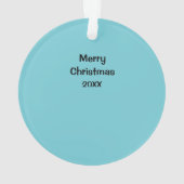 Ornement de Noël hippie de l'alimentation des fleu (dos)