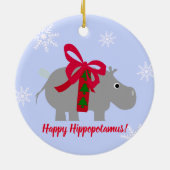 Ornement de Noël Hippopotame (Dos)