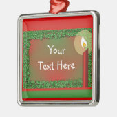 Ornement de Noël Holly & Candle (Gauche)