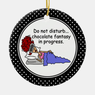 Ornement de Noël humour chocolat drôle