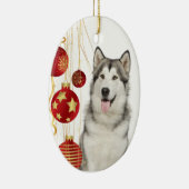 Ornement de Noël Husky (Droite)