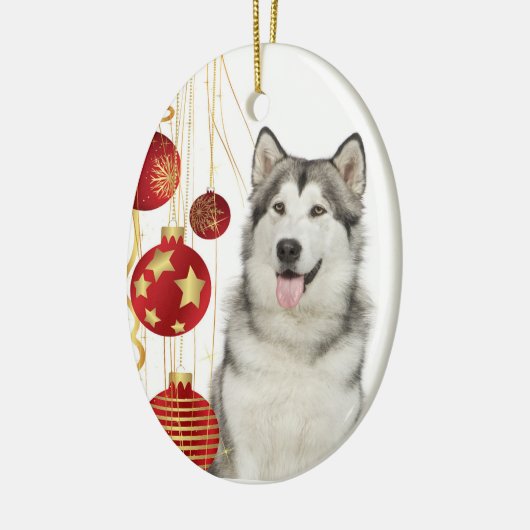 Ornement de Noël Husky (Gauche)