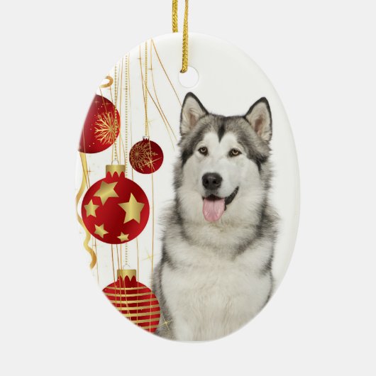 Ornement de Noël Husky (Dos)
