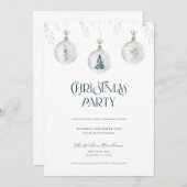 Ornement de Noël Invitation (Devant / Derrière)