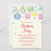 Ornement de Noël Invitation (Devant)