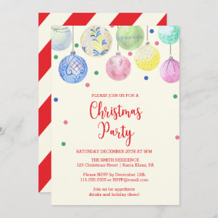 Ornement de Noël Invitation