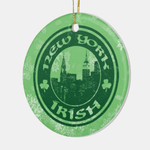 Ornement de Noël irlandais de New York