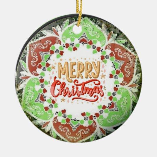Ornement de Noël joyeux (Devant)