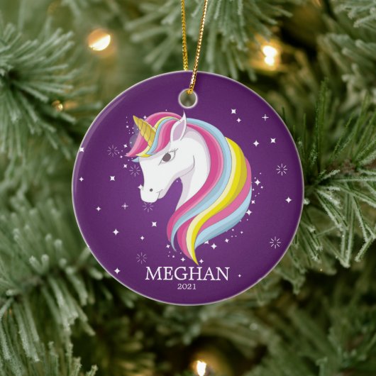 Ornement de Noël Licorne Magique (Arbre)