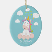 Ornement de Noël Licorne Mignonne (Droite)