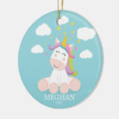Ornement de Noël Licorne Mignonne (Gauche)
