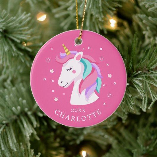 Ornement de Noël Licorne Suave (Arbre)