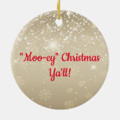 Ornement de Noël Longhorn Steer (Dos)