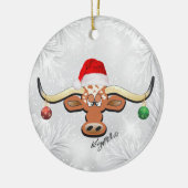 Ornement de Noël Longhorn Steer (Gauche)